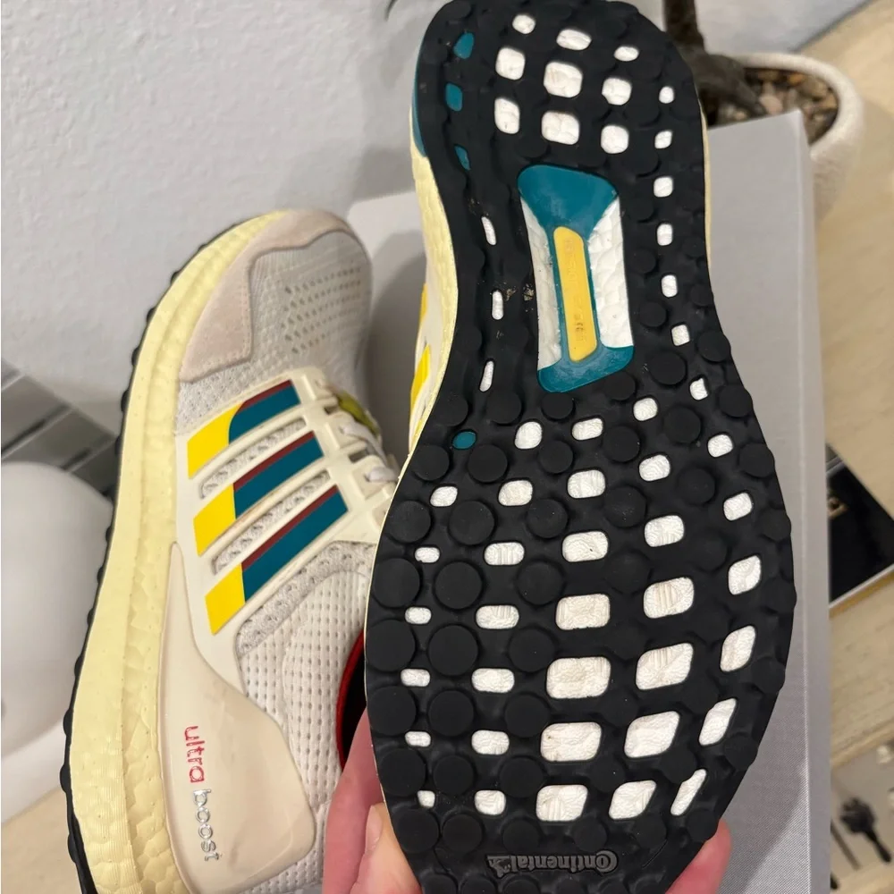 Adidas Cream and Multicolor Ultra Boost 1.0 Shoes - Picture 6 of 10